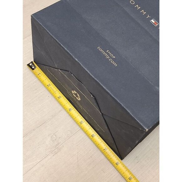 TOMMY HILFIGER Empty Paper Shopping Gift Bag w/Tissues Size 8 x 10 x 4,5" - Picture 7 of 9